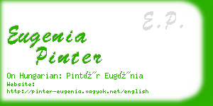 eugenia pinter business card